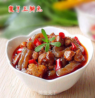 魔芋豆瓣兔的做法