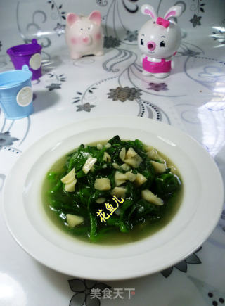 蒜末木耳菜的做法