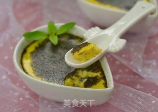 【黑芝麻烤布丁】零难度轻松解密外卖经典小点心的做法