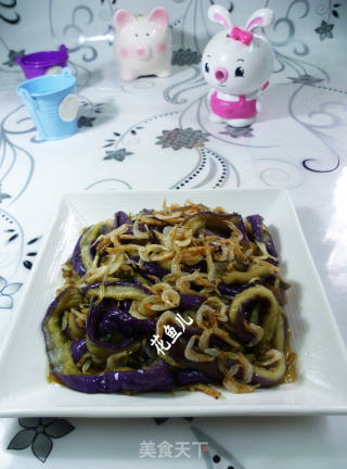 虾皮拌茄子的做法