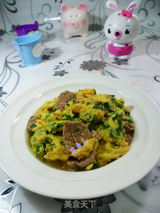 里脊肉炒韭蛋的做法