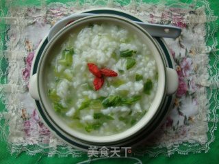清香生菜粥的做法