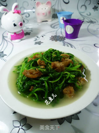 猪油渣炒白米苋的做法
