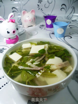 咸肉香椿豆腐汤的做法
