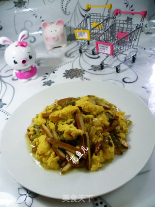 雪菜香干炒鸡蛋的做法