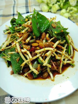 水豆豉拌折耳根的做法