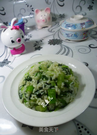青菜炒饭的做法