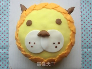 小狮子 翻糖蛋糕 彩虹蛋糕体的做法