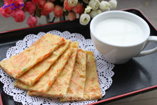 【胡萝卜牛奶鸡蛋饼】——自己做早餐也可以如此简单的做法