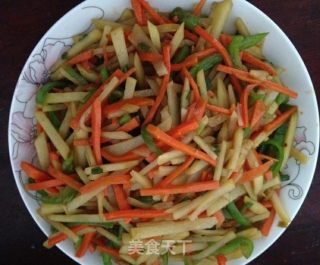 营养炒三丝的做法