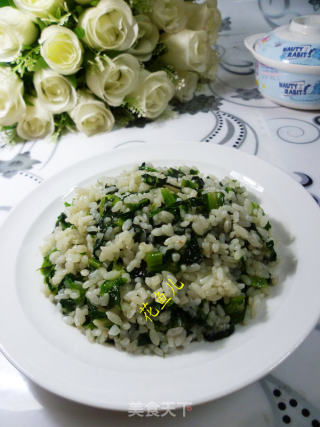 莴笋叶炒饭的做法