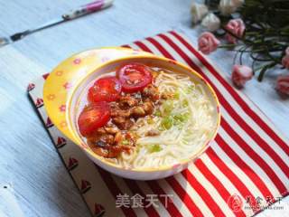 肉末番茄面的做法