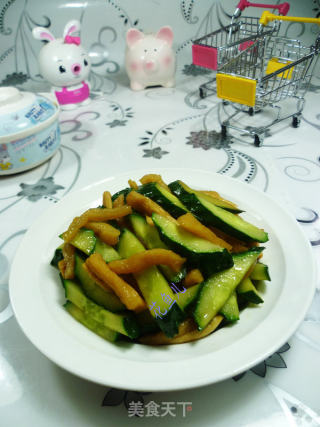 萝卜干炒青瓜的做法