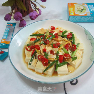 蒜片豆腐丁的做法