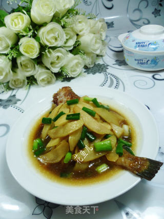 茭白烧橡皮鱼的做法