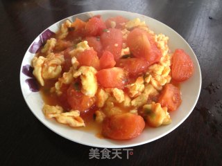 西红柿炒鸡蛋的做法