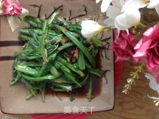 豆豉油麦菜的做法