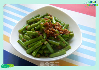 肉末豇豆的做法