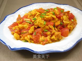 西红杮炒鸡蛋的做法
