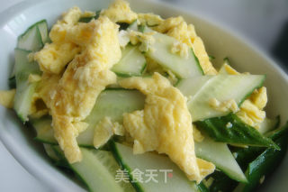黄瓜炒鸡蛋的做法
