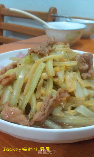 醋溜白菜杆的做法