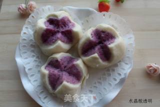 紫薯开花馒头的做法