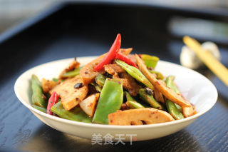 豆豉刀豆肉片的做法