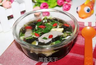 猪肝紫菜蛋花汤的做法