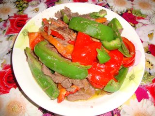【辣椒炒牛肉】-----我家宝贝的最爱的做法