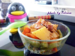 【宝宝最爱】----------红烧肉炖土豆豆角胡萝卜的做法