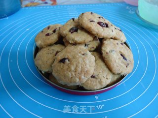 蔓越梅燕麦饼干（无黄油，一样酥脆）的做法
