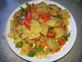 素炒土豆片的做法