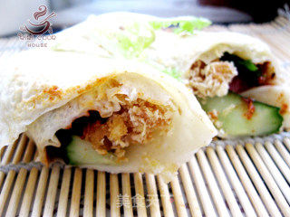 香酥鸡柳蛋清卷饼的做法