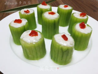 10分钟快手菜 蒜香豆腐蒸丝瓜