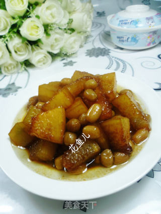 花生米烧冬瓜的做法