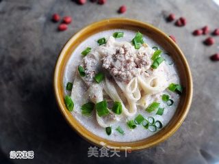 肉末花生汤面条