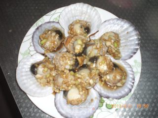 油泼扇贝的做法