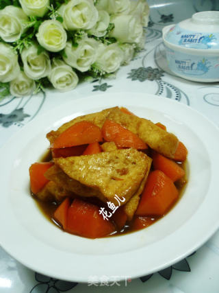 胡萝卜烧豆腐的做法