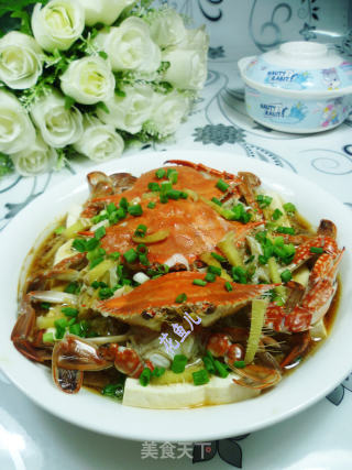 小娘蟹蒸豆腐的做法
