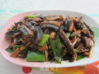 大葱爆黄鳝的做法