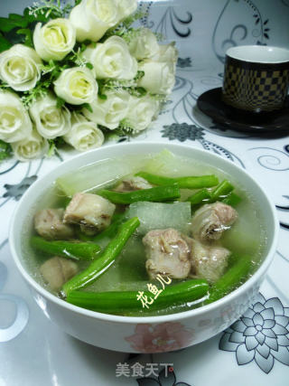 冬瓜梅豆排骨汤的做法