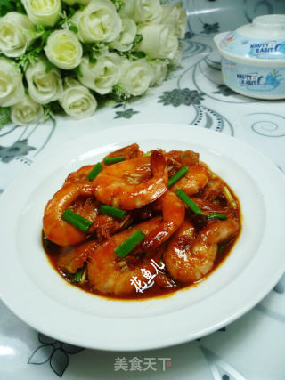辣椒酱炒鲜虾的做法