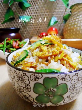 翡翠蛋炒饭的做法