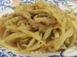 肉丝茭白的做法