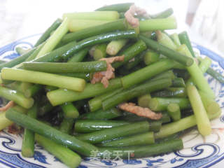 肉丝蒜毫的做法