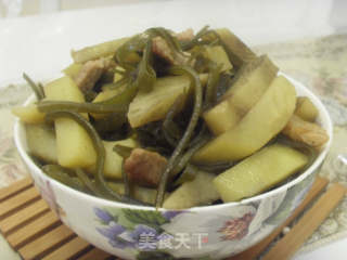 土豆炖海带的做法