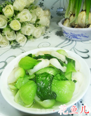 荸荠炒青菜的做法