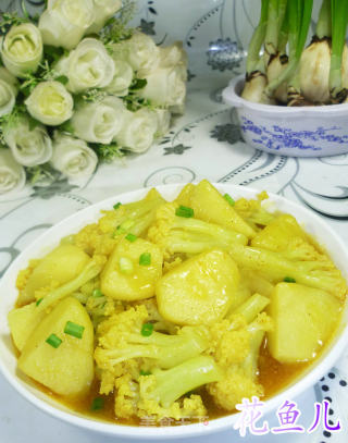咖喱土豆花菜的做法