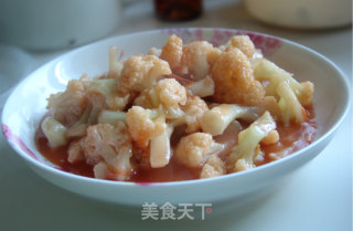 西红柿炒菜花的做法