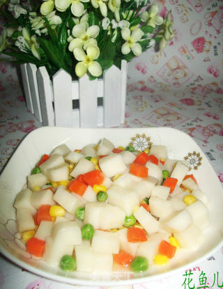 杂菜年糕粒的做法
